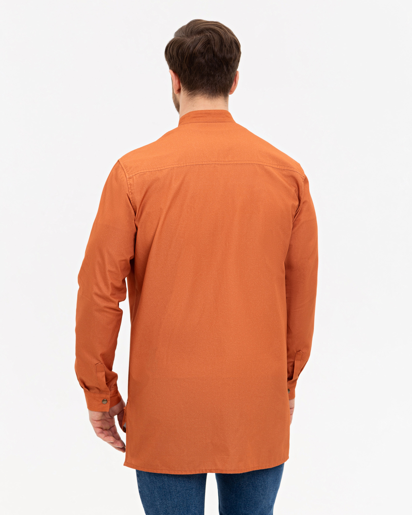 Рубашка для официанта, в оранжевом цвете - фото 2