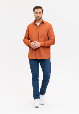 Рубашка Кросс в оранжевом цвете - фото 1