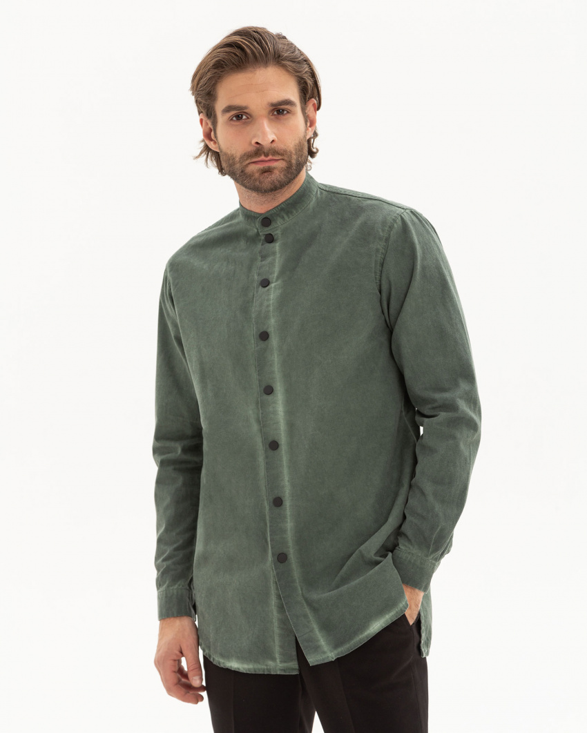 Рубашка Oversize зеленая (под заказ)