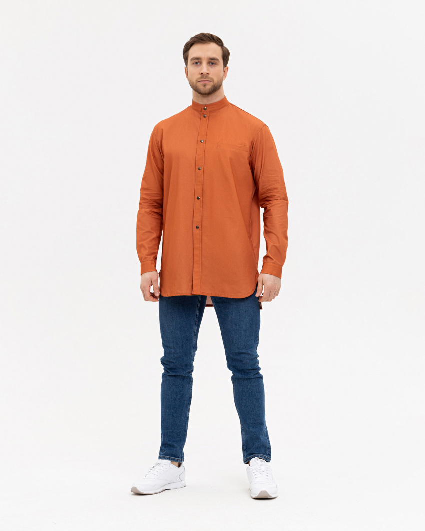 Рубашка Oversize оранжевая