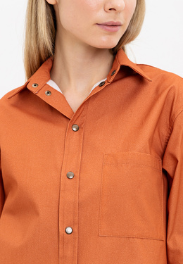 Рубашка Кросс в оранжевом цвете - фото 4