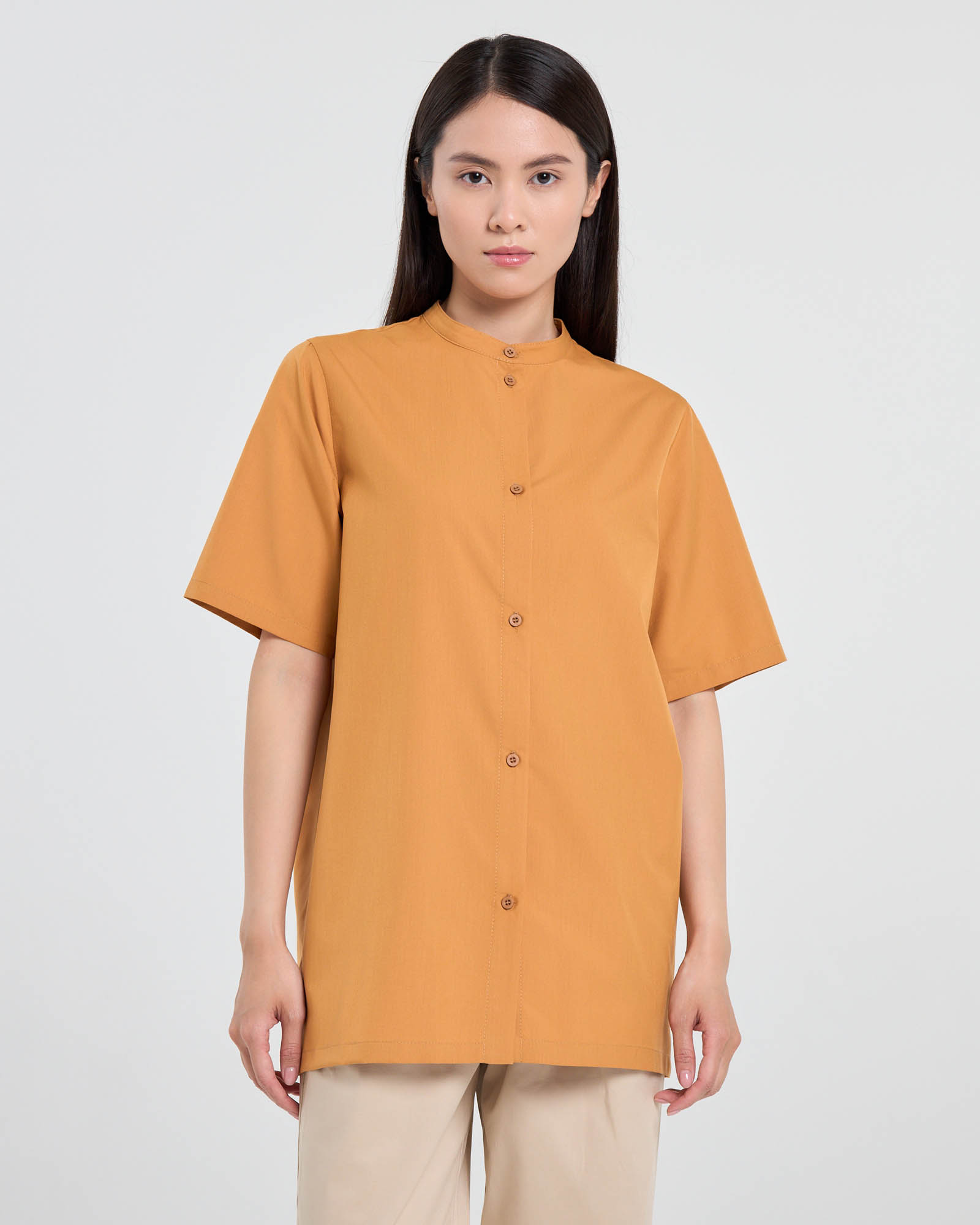 Рубашка Soft Line коричневая