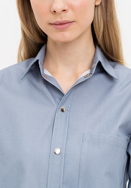 Рубашка Кросс в голубом цвете  - фото 2
